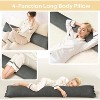Acoinel Decorative Pillows for Bed 4 Set, Include Headboard Pillow, Body Pillow for Adults and 2 x Round Decorative Throw Pillows for Bed - 2 of 4