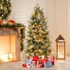Tangkula Pre-Lit Artificial Christmas Tree w/ 1072 PE & PVC & PET Branch Tips - 2 of 4