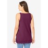 Woman Within Plus Size Lace-Trim V-Neck Tank - 3 of 4