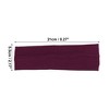 Unique Bargains Cotton Sweatbands Stretchy Moisture Wicking Headband for Sports 6 PCS - 2 of 4
