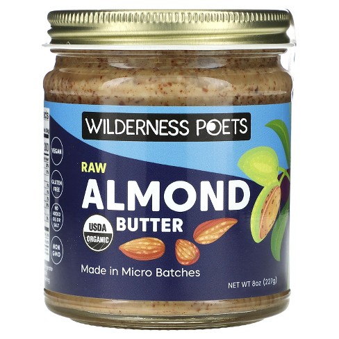 Wilderness Poets Organic Raw Almond Butter, 8 Oz (227 G) : Target