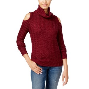 American Rag Womens Cold Shoulder Textured Pullover Sweater - 1 of 1