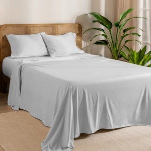Bare Home Organic Cotton Jersey Sheet Set - 1 of 4