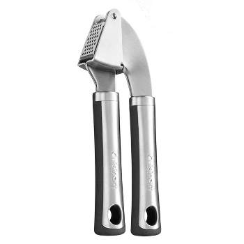OXO Softworks Stainless Steel Garlic Press, Black 0.5 lb 
