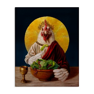 Stupell Industries Classic Hen with Meal, 24" x 30" - 1 of 4