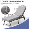 Crestlive Products Patio Outdoor Chaise Lounge Cushion Beige 2 PC - 2 of 4