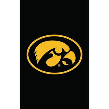 Evergreen NCAA University of Iowa Applique House Flag 28 x 44 Inches Outdoor Decor for Homes and Gardens