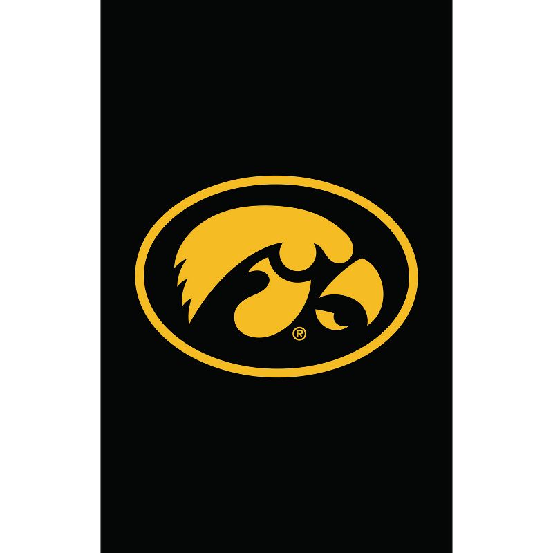Evergreen NCAA University of Iowa Applique House Flag 28 x 44 Inches Outdoor Decor for Homes and Gardens, 1 of 8