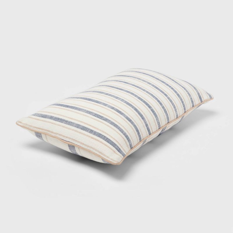 Woven Striped with Plaid Reverse Throw Pillow - Threshold™, 3 of 12