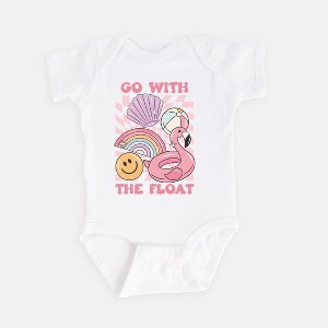 The Juniper Shop Go With The Float Pink Baby Bodysuit - 1 of 2