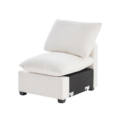 SKRAN 30*26" Single Seat Module for Modular Sectional Sofa,Deep Seat,Chenille,2 Colors