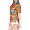 LA LEELA Women's Button Down Blouses Beach Shirt Summer Blouse Short Sleeve Vacation Button Up Tee Hawaiian Shirts Blouses for Women - 3 of 4