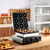 VEVOR Electric Donut Maker, 2000W Commercial Doughnut Machine with Non-stick Surface, 9 Holes Double-Sided Heating Waffle Machine Makes 9 Doughnuts - 2 of 4