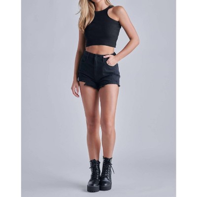 Women's Finn Super High Rise Frayed Shorts - HIDDEN