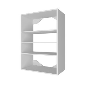 APRILSOUL Short Tower Unit Wall Mount 3-Shelf Wood Closet System - 1 of 4