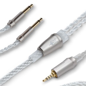 Meze Audio Mono 3.5mm to Balanced 2.5mm Silver-Plated Headphone Cable - 3.9ft. - 1 of 4