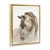 Stupell Industries Gentle Horse Portrait Farm Watercolor Detail Floating Frame Canvas Art - 2 of 4