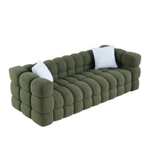 NicBex 84.3 Inch Modern Boucle Couch,3-Seater Sofa with 2 Pillows for Living Room,Office,Apartment - 1 of 4