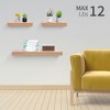 DSVIMOY Planter Stands and Holders Planter Stands Shelf with Invisible Brackets for Home Storage, Beige, 27"*7"*4" - 2 of 4