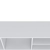 Syemin TV Stands and Consoles Bright  TV Rack White Open Storage Ideal for Light Filled Rooms Keeps Items Accessible, White, 49.61"*15.35"*3.15" - 4 of 4