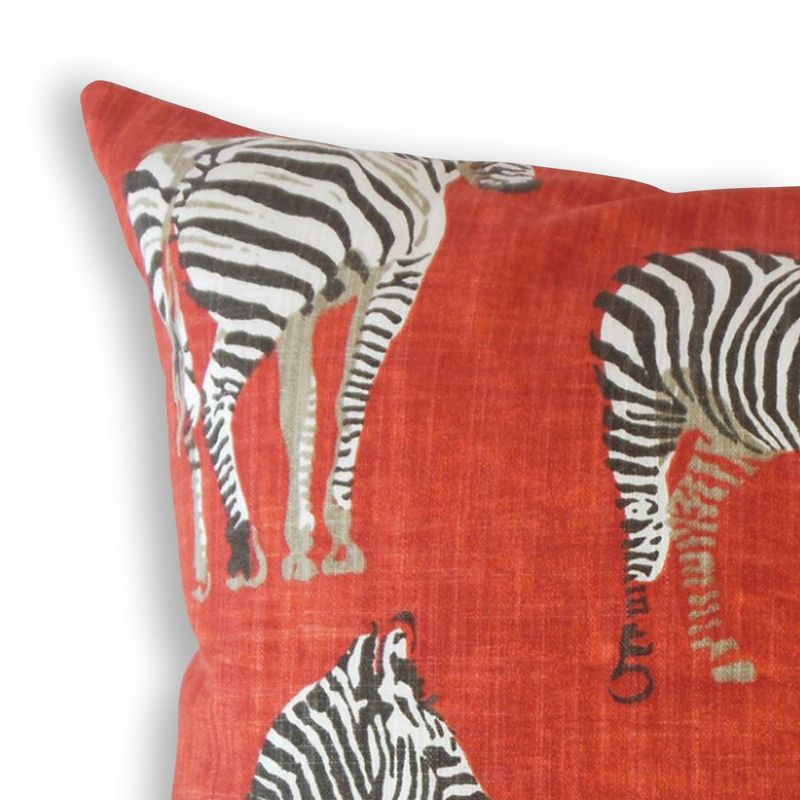 18&#34;x18&#34; Africana Flame Square Throw Pillow Red - The Pillow Collection, 4 of 7
