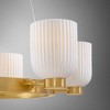 Savoy House Isla Blanca 6 - Light Chandelier in  Warm Brass - 3 of 3