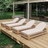 Christopher Knight Home Lariya Outdoor Adjustable Acacia Wood and Rope Chaise Lounge with Water-Resistant Cushions (Set of 4) - 2 of 4