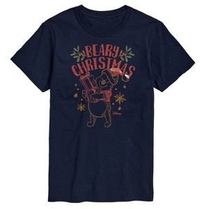 Men's - Winnie the Pooh - Pooh Wishes A Beary Christmas Short Sleeve Graphic T-Shirt - 1 of 4
