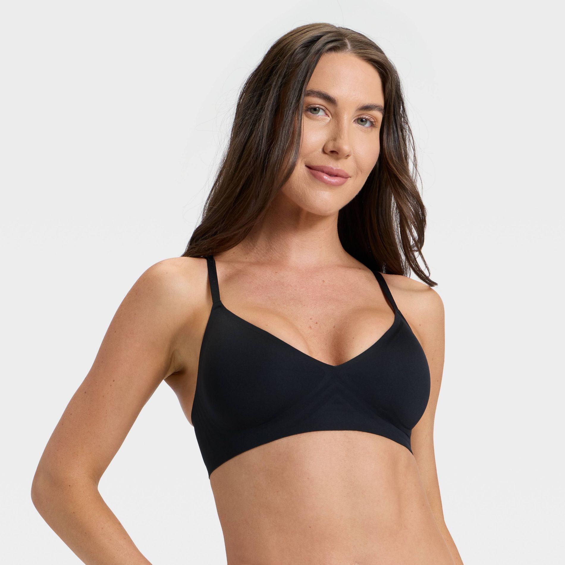 Women's Luxury Collection Removeable Pad V-Neck Bralette - Auden™ Black XXL