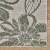 Tropea Woodbury Green Ivory Bold Two-Tone Floral Flatweave Easy-Care Indoor/ Outdoor Area Rug, 6x9 - 2 of 4
