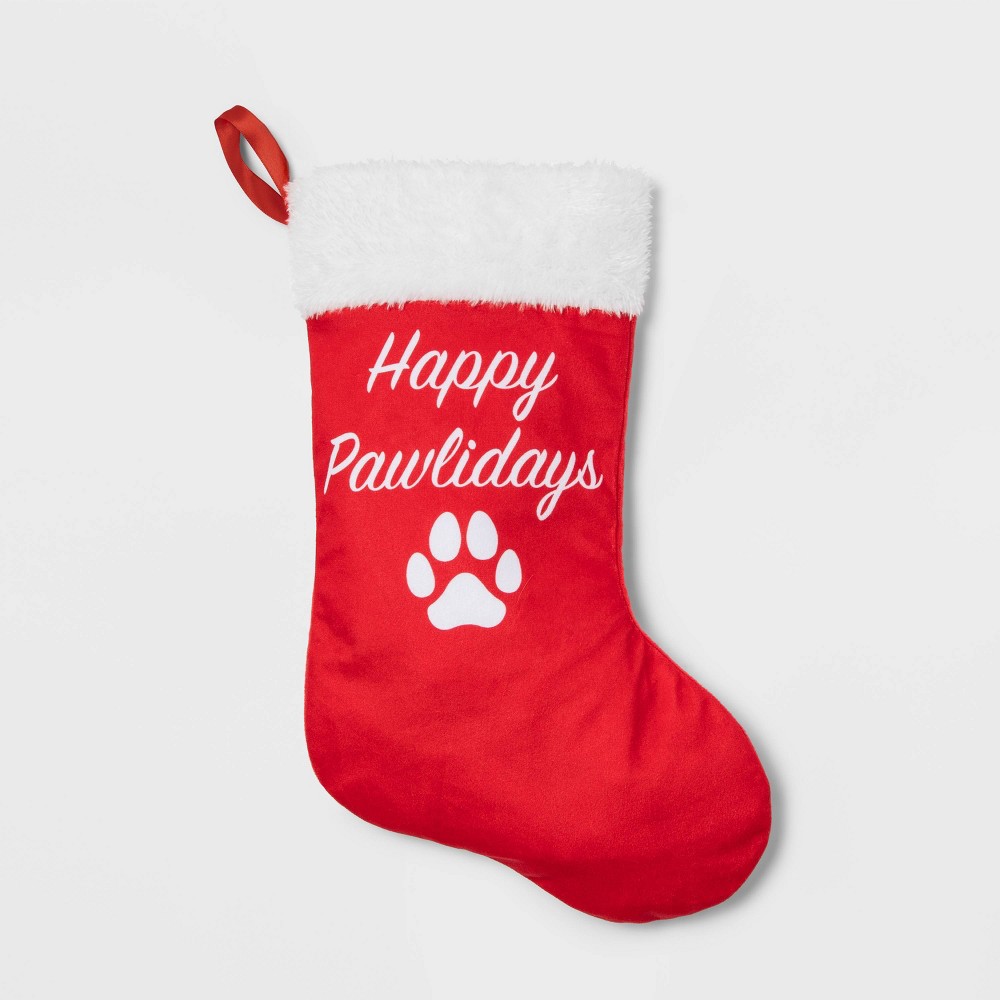 Holiday Stocking Cat and Dog - Red - Wondershop™pack 3 