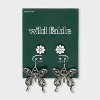 Butterfly Drop Earring Set 2pc - Wild Fable™ Silver - 2 of 3