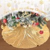 Wikineon Gold Tree Skirts Christmas Tree Skirt Sequence Christmas Tree Skirts Round 36inch Sequin Tree Skirts Personalized Xmas Decor Home Decor - 4 of 4