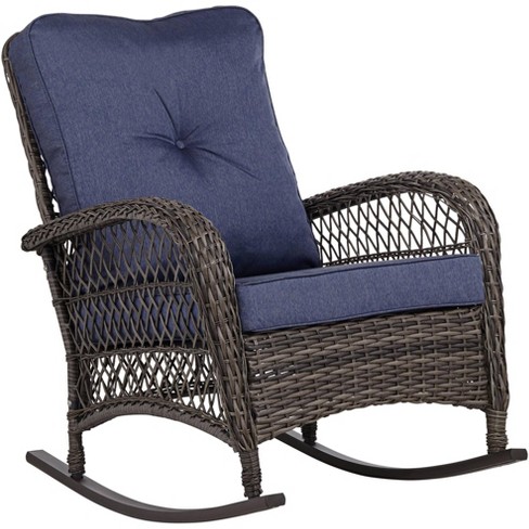 Teal outdoor rocking discount chair