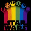 Adult Star Wars Pride Rainbow Crests Logo T-Shirt - image 2 of 4