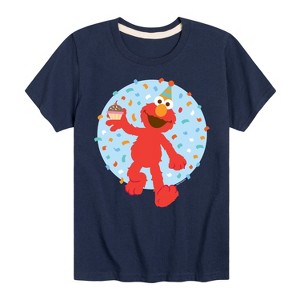 Boys' - Sesame Street - Elmo Confetti Cupcake Short Sleeve Graphic T-Shirt - 1 of 4