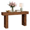 63" Farmhouse Console Table - Long Sofa Table Behind Couch, Wooden Entryway Table - 3 of 4