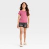 Girls' Short Sleeve Fitted Pointelle T-Shirt - Cat & Jack™ - 3 of 3
