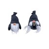HomeRoots 6" Black and Gray Fabric Christmas Standing Gnome Tabletop Sculpture - 4 of 4