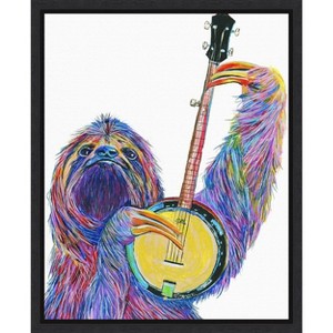 Amanti Art Slow Banjo by Melissa Symons Canvas Wall Art Print Framed 16-in. x 20-in. - 1 of 4