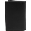 Jack Abrahams - Jack Abrahams Goat Nappa Leather Bi-Fold Wallet with Flip ID Window Pocket Black - Black - 3 of 4
