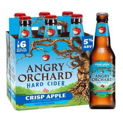 Angry Orchard Crisp Apple Hard Cider - 6pk/12 fl oz Bottles