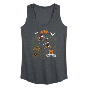 Women's - Disney - Adventure Map Graphic Racerback Tank - 1 of 4