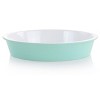 Gibson 13 Inch x 9.5 Inch Stoneware Oval Baker in Mint - 2 of 4