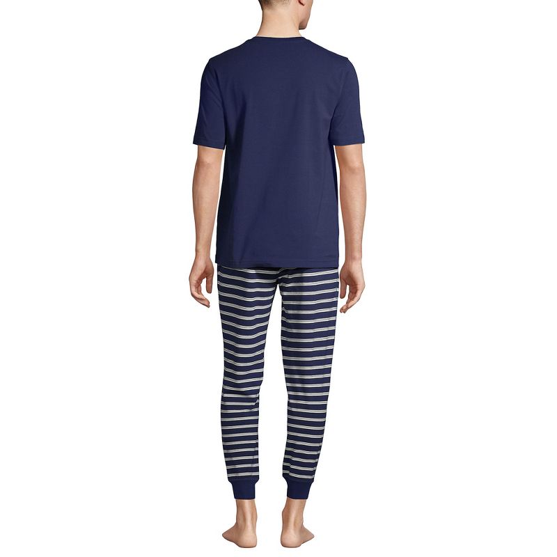 Lands' End Men's Knit Jersey Pajama Sleep Set, 2 of 5