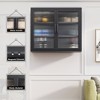 Double Glass Door Wall Cabinet With Detachable Shelves - 3 of 4