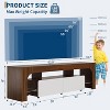 Coucheta 63 inch TV Stand TVs up to 75", Wood Cabinet Entertainment Center Media with 2 Drawer, Open Shelf Storage, Remote Control 16 Color LED - 3 of 4