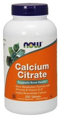 Calcium Citrate With Magnesium, Zinc & Manganese by Now Foods  -  250 Tablet