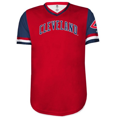 Mlb Cleveland Guardians Men's V-neck Pullover T-shirt : Target