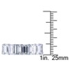 EVERLY JEWELRY | Sterling Silver 15 CT TGW Emerald Cut Cubic Zirconia Eternity Ring - 4 of 4